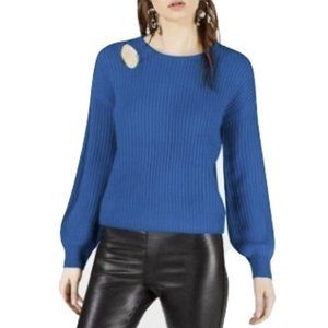 NWT Bar III Balloon-Sleeve Cutout Sweater XXL